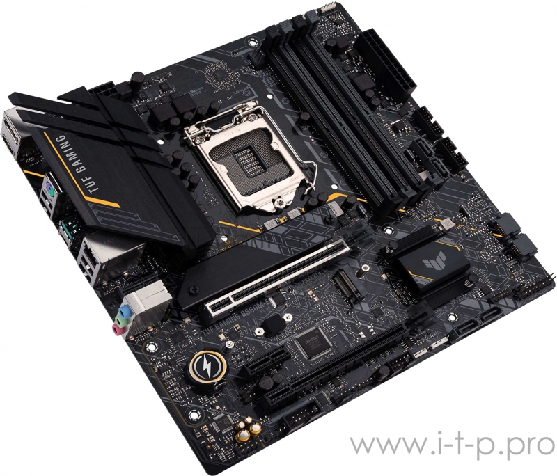 Материнская плата ASUS TUF GAMING B560M-E, LGA1200, B560, 4*DDR4, DP+HDMI, , SATA3 + RAID, Audio, Gb LAN, USB 3.2*4, USB 2.0*6, COM*1 header (w/o cable), mATX 90MB1850-M0EAY0