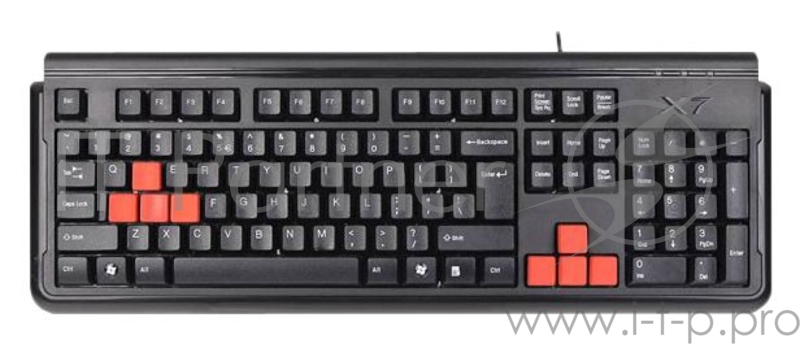 Клавиатура A4 X7-G300 черный USB Gamer