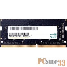 Модуль памяти Apacer DDR4 SODIMM 4GB ES.04G2T.KFH {PC3-19200, 2400MHz}
