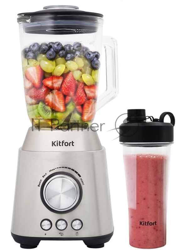 Блендер стационарный Kitfort KT-3011 800Вт нержавеющая сталь