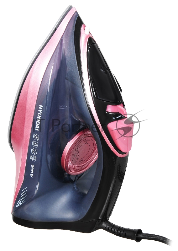 Утюг Hyundai H-SI01623 2400Вт черный/розовый