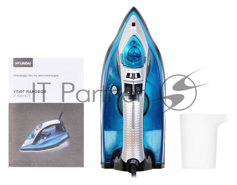 Утюг Hyundai H-SI01336 2800Вт черный/голубой