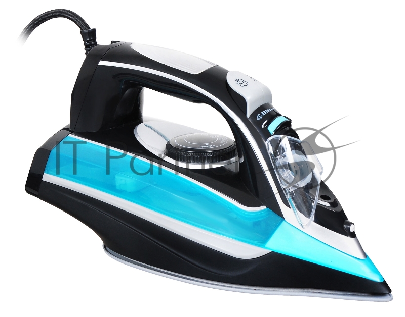 Утюг Hyundai H-SI01336 2800Вт черный/голубой