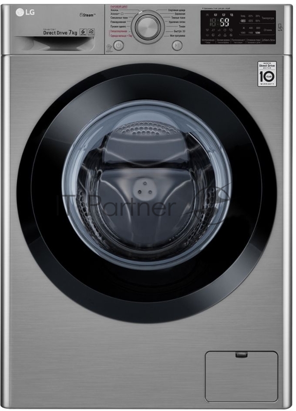 Стиральная машина LG F2J5HS6S класс: A загр.фронтальная макс.:7кг темно-серебристый