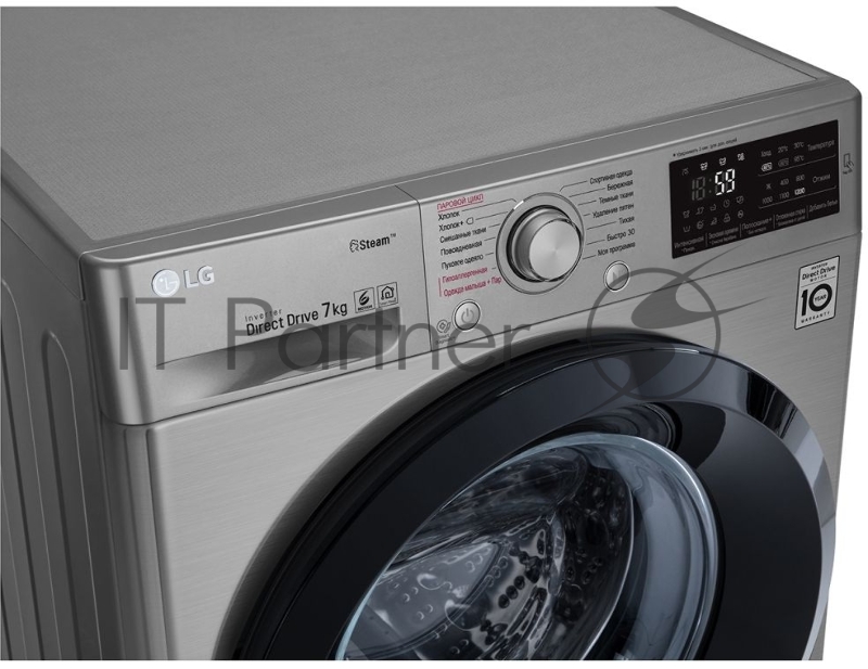 Стиральная машина LG F2J5HS6S класс: A загр.фронтальная макс.:7кг темно-серебристый