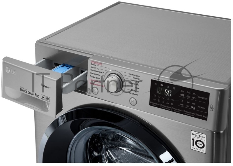 Стиральная машина LG F2J5HS6S класс: A загр.фронтальная макс.:7кг темно-серебристый