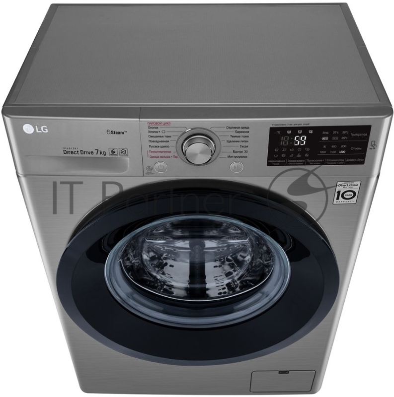 Стиральная машина LG F2J5HS6S класс: A загр.фронтальная макс.:7кг темно-серебристый