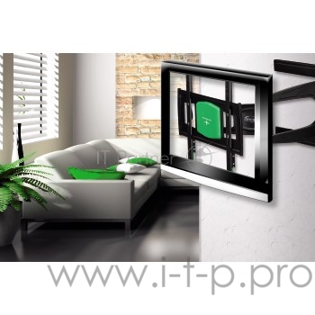 Кронштейн для телевизора Hama Ultraslim черный 23-56 макс.25кг настенный поворот и наклон