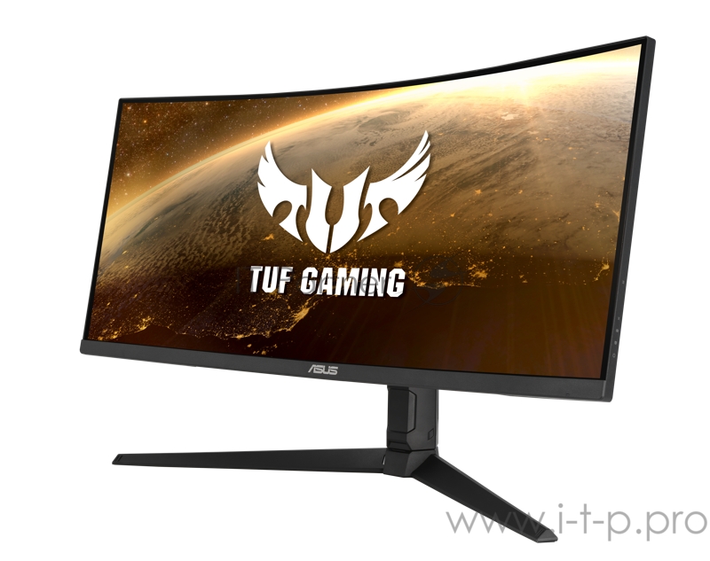 Монитор ASUS 34 VG34VQL1B VA LED изогнутый, 3440x1440, ProGaming, 1ms, 550cd/m2, 178°/178°, 100Mln:1, 165Hz, HDR10, 2*HDMI, 2*DP, USB-hub, колонки, HAS, Swivel, Pivot, Tilt, VESA, Black, 90LM06F0-B01170