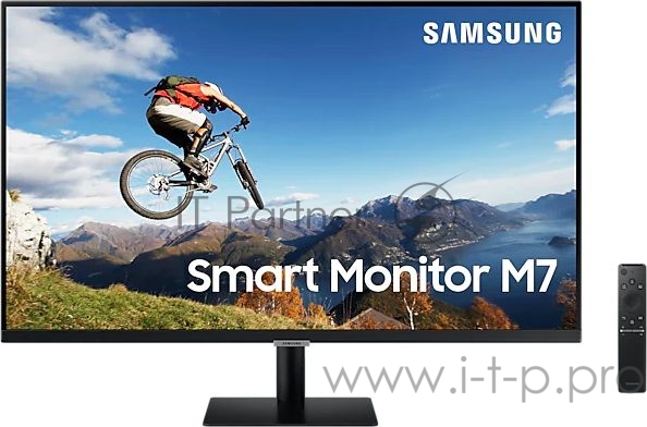 МОНИТОР 32 Samsung S32AM700UI Black (LED, Wide, 3840x2160, 60Hz, 8ms, 178°/178°, 250 cd/m, 3000:1, +DVI, +2HDMI, USB, +