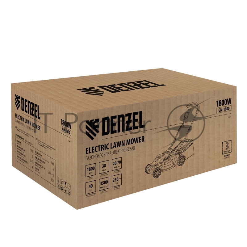 Газонокосилка Denzel электрическая GM-1800, 1800 Вт 96617