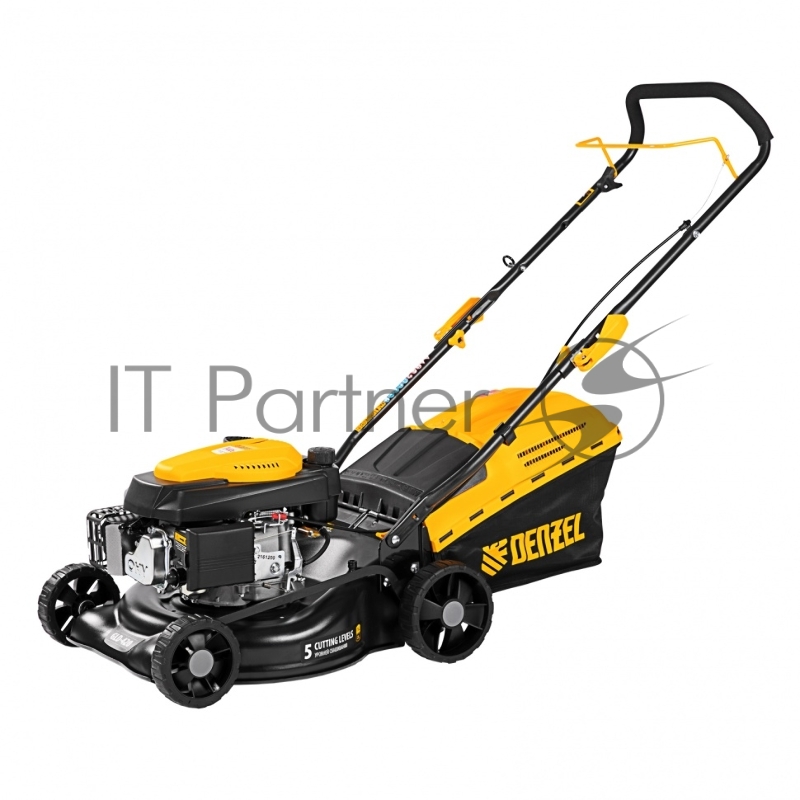 DENZEL Газонокосилка бензиновая GLD-420, 146 см3,шир 42 см,40 л 58805