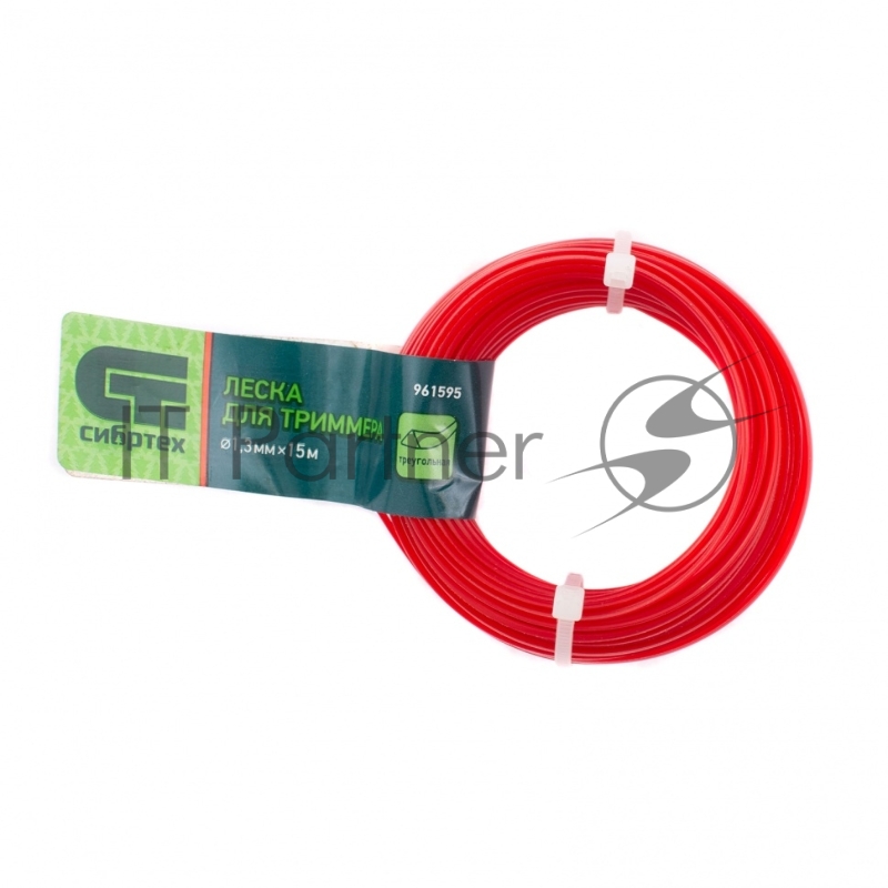 СИБРТЕХ Леска для триммера треугольная 13 мм х 15 м Россия 961595