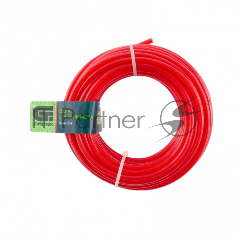 СИБРТЕХ Леска для триммера круглая, 4,0 мм х 10 м, 961495