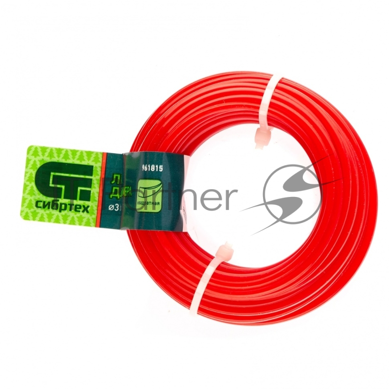 СИБРТЕХ Леска для триммера квадратная, 3,0 мм х 10 м, Россия 961815