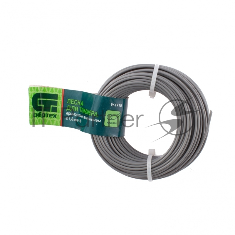СИБРТЕХ Леска для триммера круглая армир алюминием 16 мм х 15 м Россия 961915