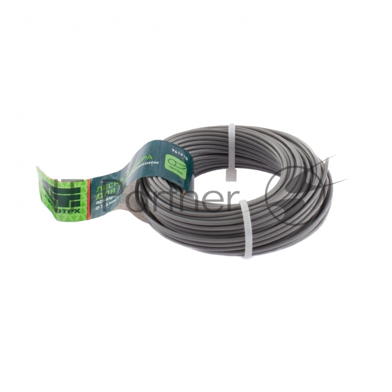 СИБРТЕХ Леска для триммера круглая армир алюминием 16 мм х 15 м Россия 961915