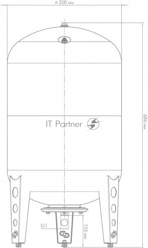 Джилекс Гидроаккумулятор 50 ВП пластик. фланец 7059
