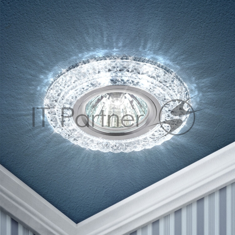 Светильник LED DK LD3 SL/WH декор cо светодиодной подсветкой (белый) прозр. ЭРА Б0019202