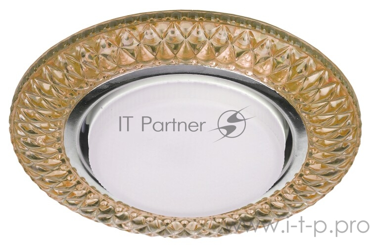 Светильник DK LD23 CHP/WH декор cо светодиодной подсветкой Gx53 шампань ЭРА Б0029630