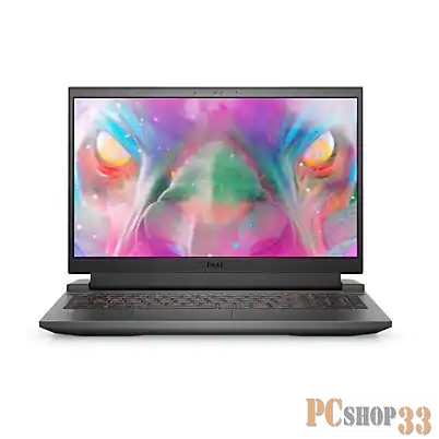 Ноутбук Dell G15 5510 Core i7 10870H/16Gb/SSD512Gb/NVIDIA GeForce RTX 3060 6Gb/15.6 WVA/FHD (1920x1080)/Linux/dk.grey/WiFi