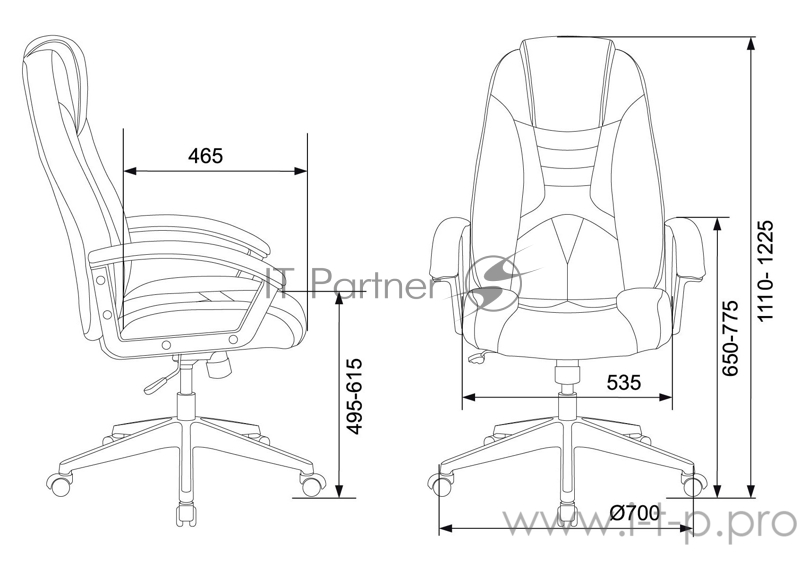 Кресло игровое Zombie VIKING-8 черный/желтый искусственная кожа крестовина пластик