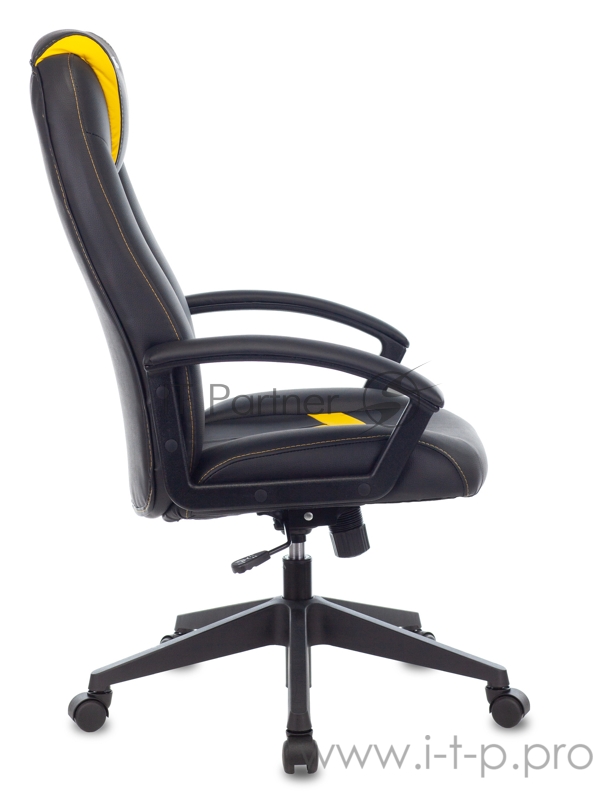 Кресло игровое Zombie VIKING-8 черный/желтый искусственная кожа крестовина пластик