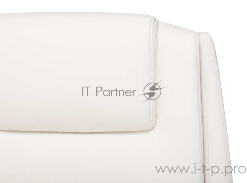 Кресло руководителя Бюрократ _DUKE белый кожа крестовина металл/дерево