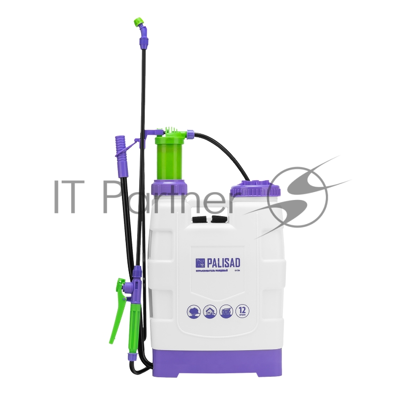 Опрыскиватель PALISAD ранцевый, 12 л с насосом, шлангом, разбрызгивателем 64784