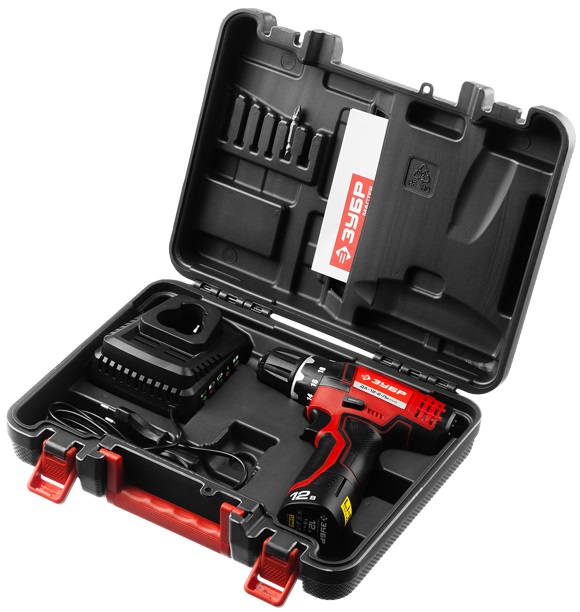 Дрель, Шуруповерт ЗУБР ДА-12-2-Ли КМ3 Дрель-шуруповерт ДА-12-2-Ли КМ3 {12 В, Li-Ion, ЗУБР }