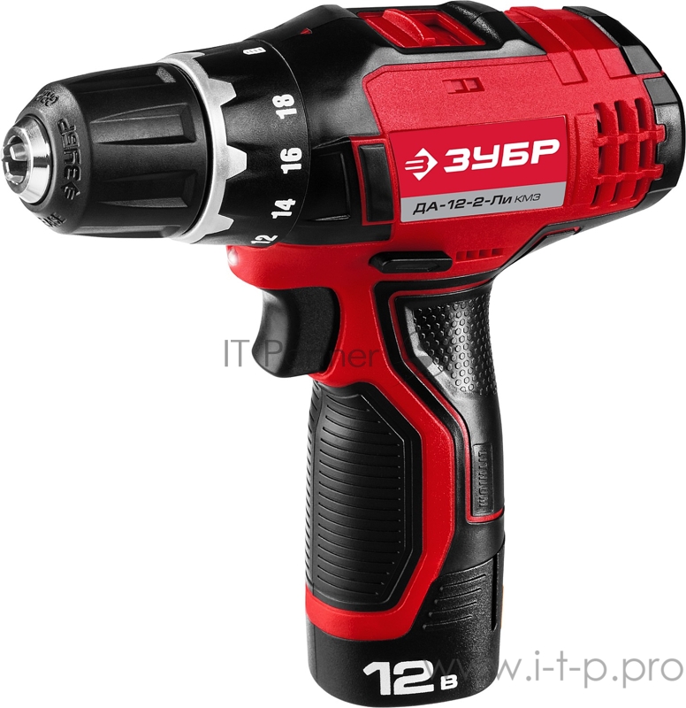 Дрель, Шуруповерт ЗУБР ДА-12-2-Ли КМ3 Дрель-шуруповерт ДА-12-2-Ли КМ3 {12 В, Li-Ion, ЗУБР }