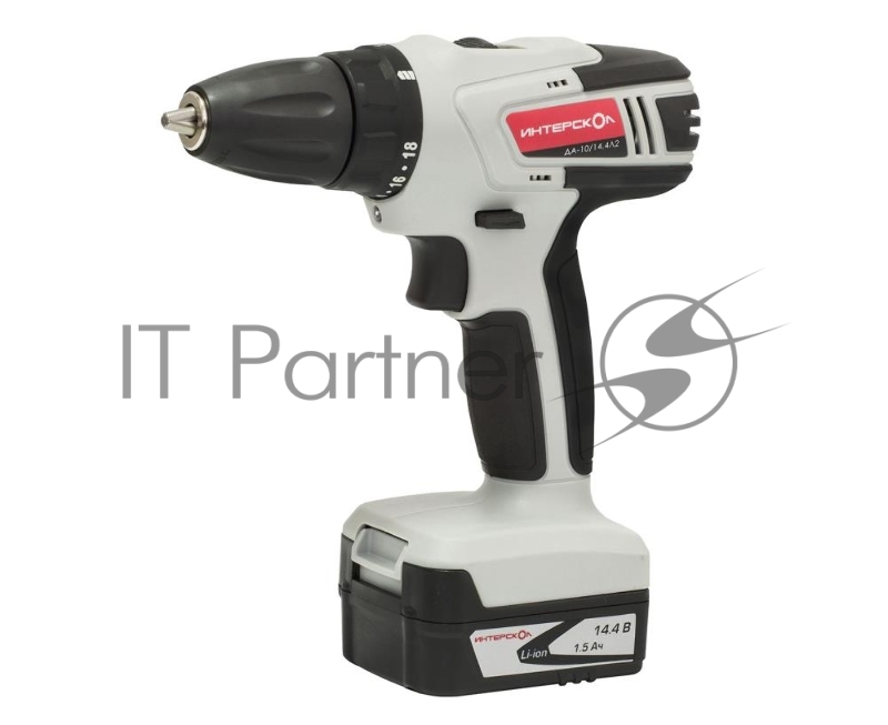 Дрель, Шуруповерт ИНТЕРСКОЛ ДА-10/14,4Л2 (Li-ion) акк. дрель-шуруп. (2 аккум.) 425.0.2.00