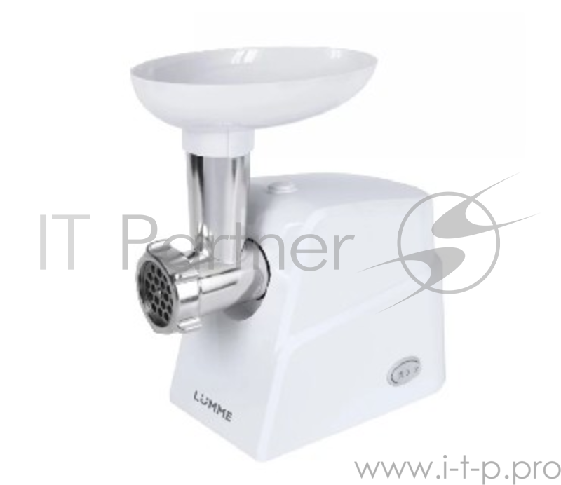 Мясорубка LUMME LU-2105 белый жемчуг Максимальная мощность 1800 Вт, нож нерж.сталь, металлический шнек, функция реверс, 2 диска для фарша (5,7мм), материал лотка-пластик, защита от перегрузки