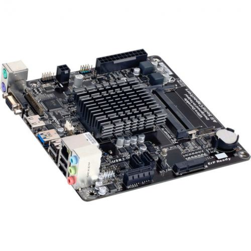 GA-J1800N-D2H, Intel® Dual-Core Celeron®J1800 (2.41 GHz), 2xDDR3-1600 SO-DIMM, D-SUB+HDMI, 1xPCI-Ex1