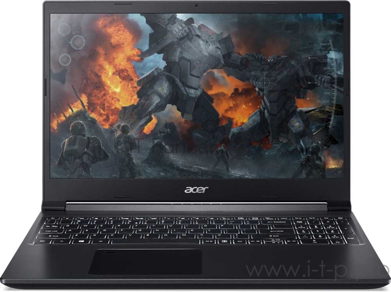 Ноутбук Acer Aspire 7 A715-75G-56UP Core i5 10300H/8Gb/SSD512Gb/NVIDIA GeForce GTX 1650 4Gb/15.6/IPS/FHD (1920x1080)/Windows 10/black/WiFi/BT/Cam