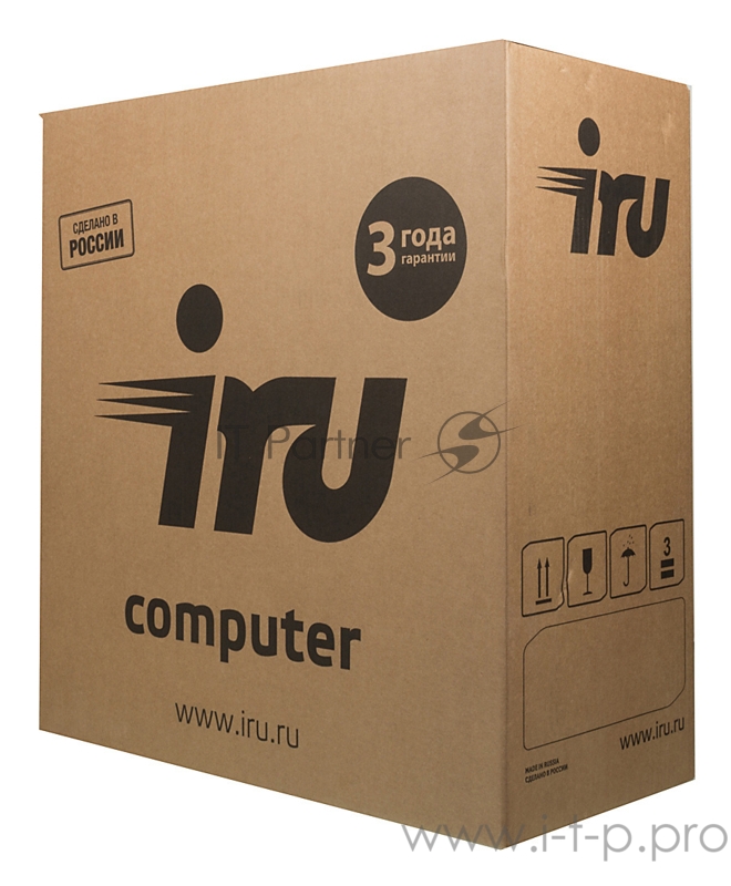 ПК IRU Office 613 MT i3 10100 (3.6)/4Gb/SSD240Gb/UHDG 630/Free DOS/GbitEth/400W/черный