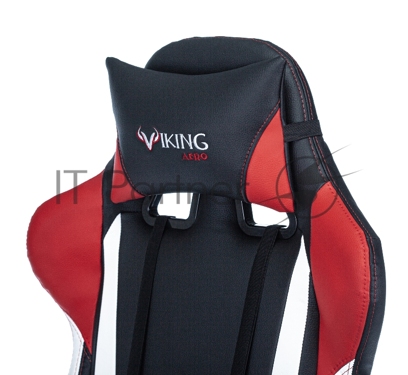 Кресло игровое Zombie VIKING TANK черный/красный/белый искусственная кожа с подголов. крестовина металл