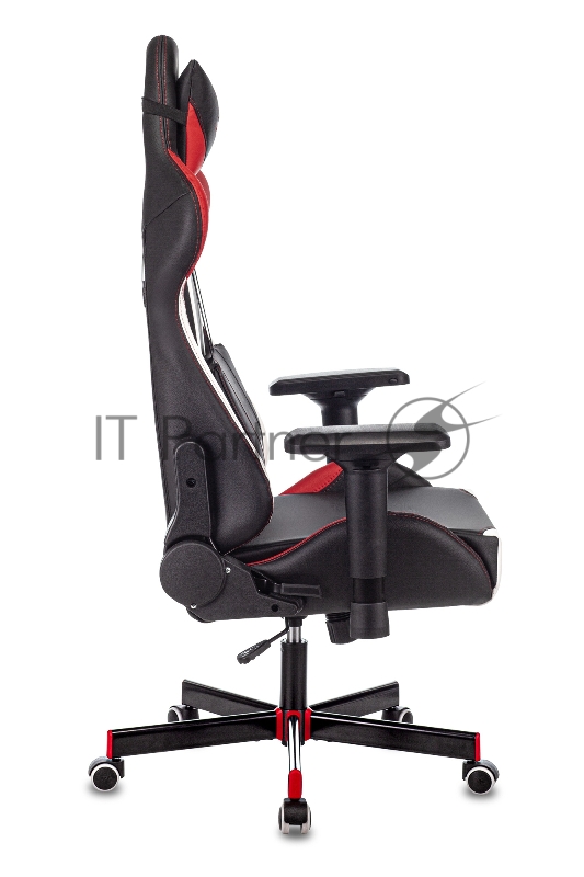 Кресло игровое Zombie VIKING TANK черный/красный/белый искусственная кожа с подголов. крестовина металл