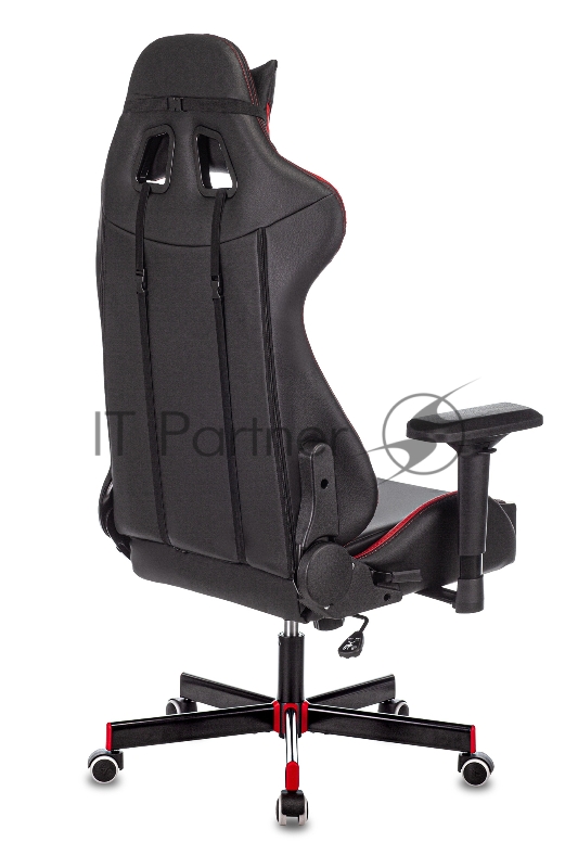 Кресло игровое Zombie VIKING TANK черный/красный/белый искусственная кожа с подголов. крестовина металл