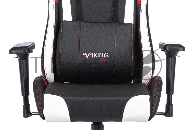 Кресло игровое Zombie VIKING TANK черный/красный/белый искусственная кожа с подголов. крестовина металл