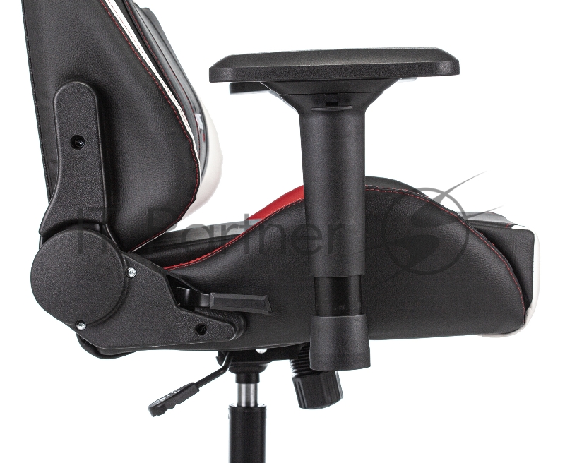 Кресло игровое Zombie VIKING TANK черный/красный/белый искусственная кожа с подголов. крестовина металл