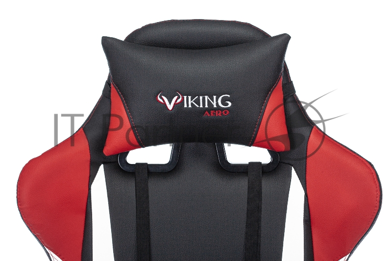 Кресло игровое Zombie VIKING TANK черный/красный/белый искусственная кожа с подголов. крестовина металл