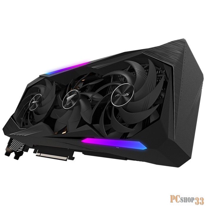 Видеокарта Gigabyte PCI-E 4.0 GV-N307TAORUS M-8GD NVIDIA GeForce RTX 3070TI 8192Mb 256 GDDR6 1875/19000/HDMIx3/DPx3/HDCP Ret