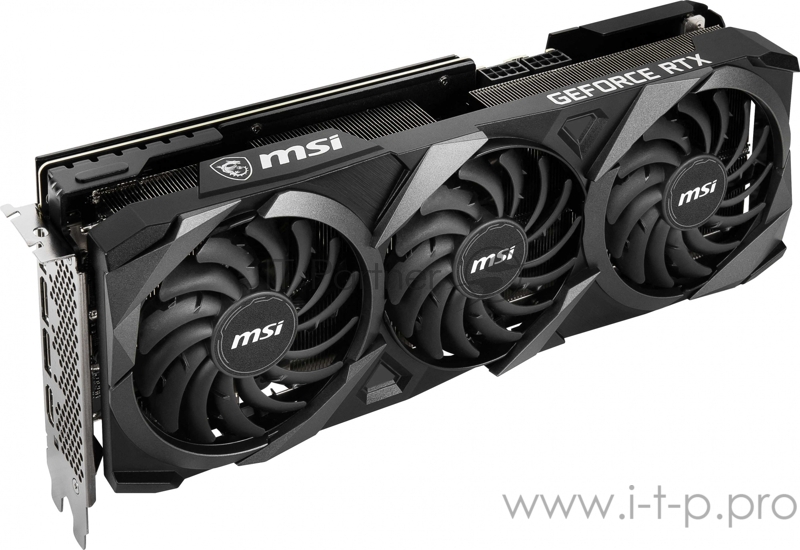 Видеокарта MSI PCI-E 4.0 RTX 3070 Ti VENTUS 3X 8G OC NVIDIA GeForce RTX 3070TI 8192Mb 256 GDDR6 1800/19000/HDMIx1/DPx3/HDCP Ret