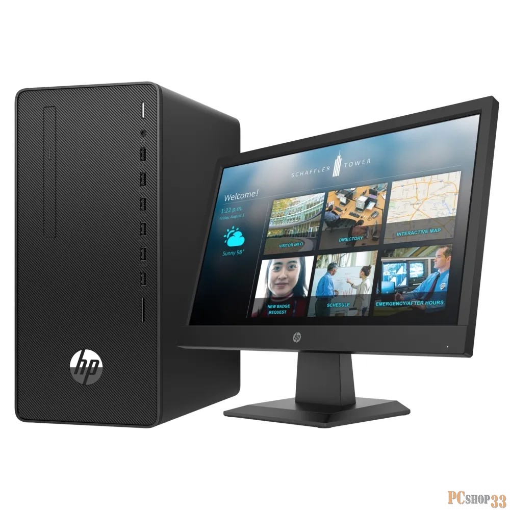 Компьютер + монитор HP Bundle 290 G4 MT Core i5-10500,4GB,1TB,DVD,kbd/mouse RTL8821CE AC BT WW,RTF Card,DOS,1-1-1 Wty+ Monitor HP P19