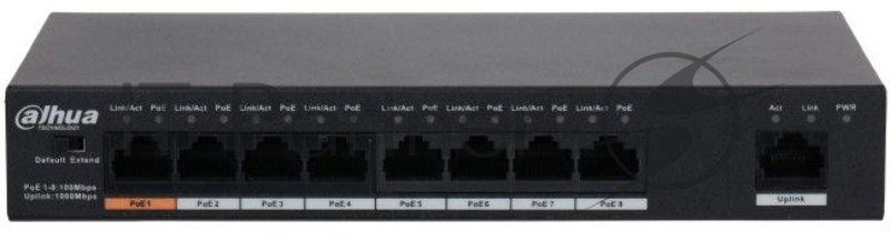 Коммутатор Dahua DH-PFS3009-8ET1GT-96 неуправляемый
