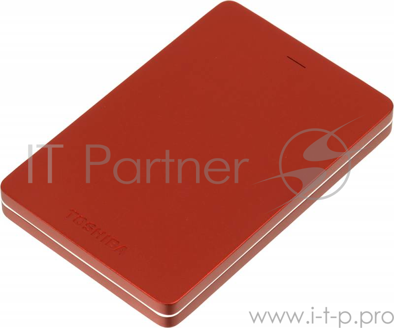 Внешний жесткий диск 500ГБ 2.5 Toshiba Canvio Alu HDTH305ER3AA, красный (USB3.0)