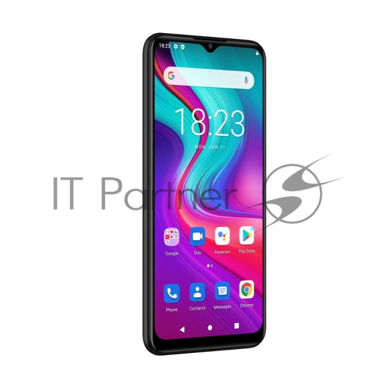 Смартфон Doogee X96 Pro Midnight Black, 16,56 см (6.52) 20:9 720x1600, 8x1,6 ГГц, 8 Core, 4GB RAM, 64GB, up to 256GB flash, 13 МП+2 МП+2 МП+2 МП/8Mpix, 2 Sim, 2G, 3G, LTE, BT v4.2, Wi-Fi, GPS, Micro-USB, 5400 мА·ч, Android 11, 198g, 165,2 ммx76,7 мм