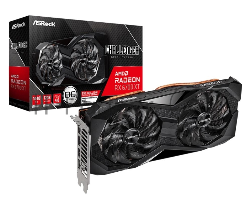 Видеокарта RX 6700 XT Challenger D 12G OC 12GB 192-bit GDDR6 HDMI 3xDP (RX6700XT CLD 12GO) RTL