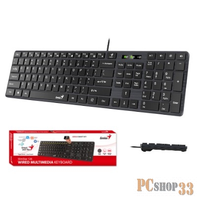 Клавиатура Genius SlimStar 126 Black USB (Only Laser)